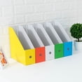 thumbnail image 2 of RV (Multicolor) Juego de 5 revisteros Caja de cartón preplegada con caja de almacenamiento de pegatinas para la escuela, oficina, hogar, caja de almacenamiento para libros, cuadernos, documentos, fácil de montar Sailing Electrónica, 2 of 5