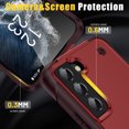 thumbnail image 4 of SaniMore for Samsung Galaxy S22 Plus Case 2022, Military Grade Shockproof Cover Heavy Duty Hybrid Soft TPU+Hard PC Case Non-Slip Gripping Case with Hidden Kickstand, Red, 4 of 8
