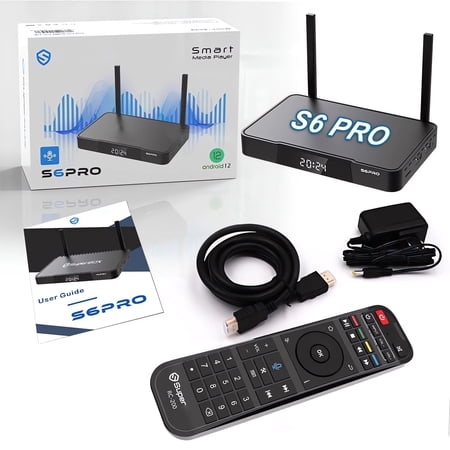 SuperBox S6PRO Fully Loaded TV Box, 4GB RAM+32GB Storage, Bluetooth Voice Control, Time Shift and Parental Control, High-Speed 1000M Ethernet for Buffer-Free & Easy Setup Guide