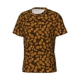 thumbnail image 5 of Vsdgher Colorful Pineapple Print Men's Dry Fit Mesh Athletic Shirts Moisture Wicking Tennis T-Shirt Tops, 5 of 9