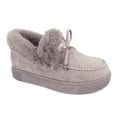 thumbnail image 4 of Zapatos de mujer europeos y americanos, botas cortas con costura de lazo en la boca, zapatos de algodón de mujer de talla grande, 4 of 5