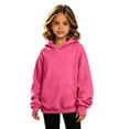 thumbnail image 5 of akafmk Girls Hoodie Sweatshirts Oversized Long Sleeve Sweatshirt with Kangaroo Pocket Casual Pullover Hooded Tops Solid Color Versatile Fall Clothes, Size 11-12 Years, 5 of 7