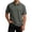 Dark Gray, variant on Men's Cotton Polo Shirts 3-Button Henley Neck Short Sleeve T Shirts Summer Casual Classic Tops, Dark Green 3XL