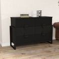 black wide dresser Amazon.com: Hitow 9 Drawer for Bedroom with Deep Drawers, Large Style:ES0106BBK Age 7 Black Maxi Dress -