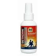 Betadine Antiseptic First Aid Spray, Povidone-iodine 5%, Infection Protection, Kills Germs In Minor Cuts Scrapes And Burns, No Sting Promise, No Alcohol or Hydrogen Peroxide, 3 FL OZ
