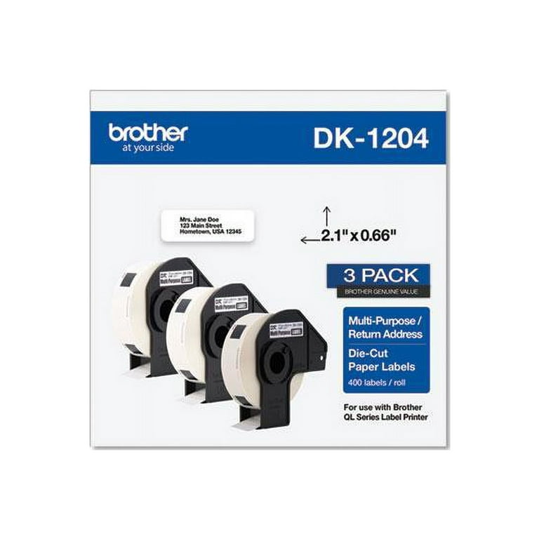 Die-Cut Multipurpose Labels, 0.66 x 3.4, White, 400 Labels/Roll, 3 Rolls/Pack Die-Cut Multipurpose Labels, 0.66 x 3.4, White, 400 Labels/Roll, 3 Rolls/Pack