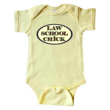 

Inktastic Law School Chick Heart Text Gift Baby Girl Bodysuit