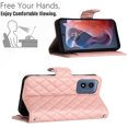 thumbnail image 2 of for Motorola Moto G Play 4G 2024 Wallet Case, Elegant Card Holder Cash Slot PU Leather Kickstand Shoulder Strap Shockproof Protective Flip Women Girls Case Cover for Moto G Play 4G 2024, Coralpink, 2 of 6