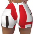 thumbnail image 2 of Balery HOHOHO Christmas Pantalones cortos de entrenamiento estampados para mujer, sin costuras, ajustados, para gimnasio, yoga, correr, deportes, ejercicio activo, fitness.-XX-Large, 2 of 8