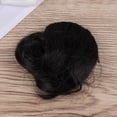 thumbnail image 4 of 1 pieza de extensión de cabello con clip y flecos falsos rizados para niñas y mujeres (negro), 4 of 5