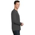 thumbnail image 3 of Port & Company Long Sleeve Fan Favorite Tee-L (Charcoal), 3 of 6