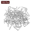 thumbnail image 3 of Uxcell 150 Pack L Shape Hooks, 1/2 Inch Right Angle Screw Hooks for Hanging, Silver, 3 of 7