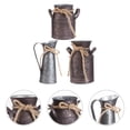 thumbnail image 3 of FRCOLOR 3pcs Flower Bucket Retro Iron Bucket Flower Pot Vase Decoration Ornaments Rural Style Milk Pot Bucket for Home Garden (Random Color), 3 of 6