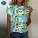 thumbnail image 1 of Women Disney Mickey Mouse Print Shirt Casual Short Sleeve Female O-neck Slim T-Shirt Streetwear Lady Sprint shirt Tops Childrenadult-XXL Gao Jinjia LED, 1 of 2