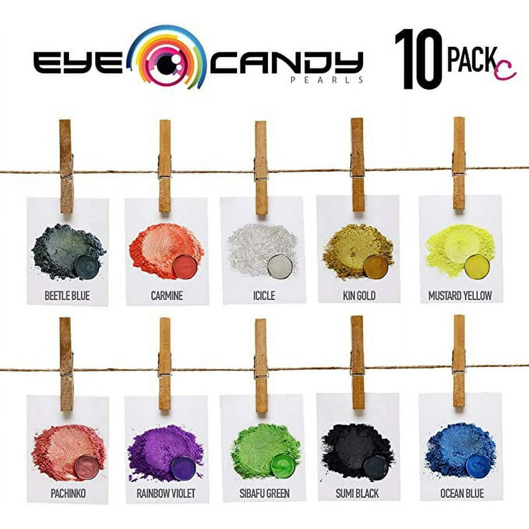 Eye Candy Mica Powder - Pigment Powder 10-Pack Set C - Colorant