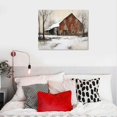 thumbnail image 4 of JRXY Farmhouse Fall Wall Art Country Vintage Rustic Canvas Paintings Living Room Home Decor Large Barn Artwork 20x16in, 4 of 4