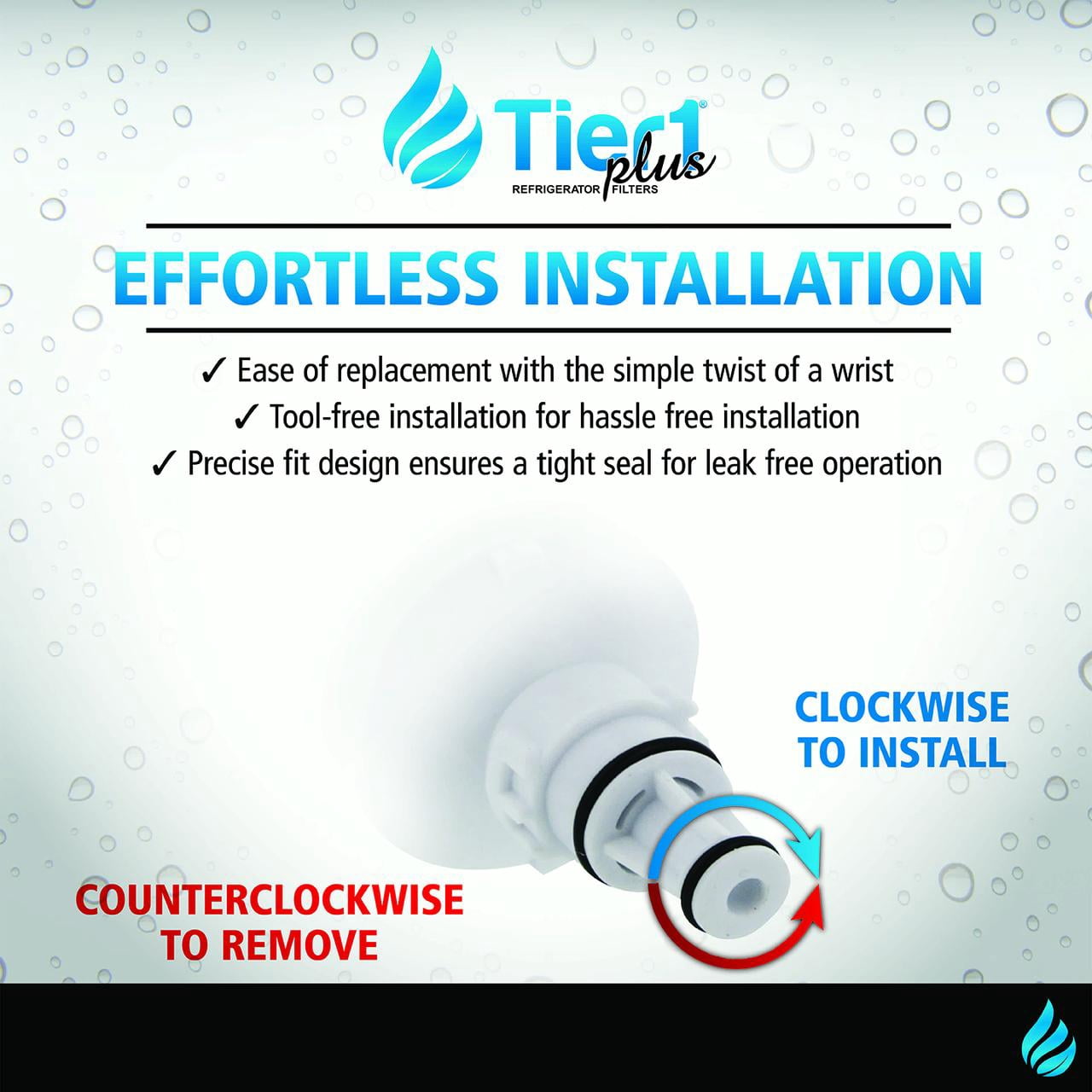 Tier1 Plus NSF 53&42 Certified Replacement 5231JA2006A / LT600P LG Comparable Refrigerator Water Filter Replacement, 6-Pack - Reduces 99% LEAD