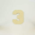 thumbnail image 1 of Package of 1, 16 Inch X 3/4" Baltic Birch "3" Plywood Numbers In The Collegiate Font | Thick For Art & Craft Project, Made in USA, 1 of 1