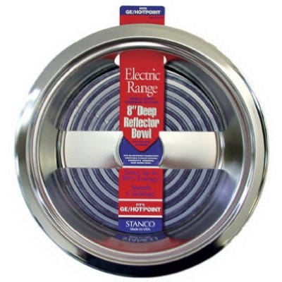 

STANCO Electric Range Reflector Bowl Deep Inset Chrome 8-In. 1 Pack