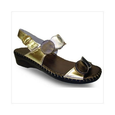 

La Plume Women s Fiora Sandals in Gold Combo