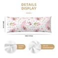 thumbnail image 2 of KLL Ultra Soft Microfiber Body Pillow Cover/Pillowcases 20"x54" with Hidden Zipper Closure-Swan And Flowers, 2 of 5