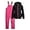 Black/Fuchsia, variant on Arctic Hero Kids' Ski Set – 2 Piece Unisex Insulated Waterproof Snow Bib & Hooded Jacket (4-18)