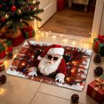 thumbnail image 4 of AURIGATE Christmas Doormat, 23.6x15.7 in Polyester Christmas Entryway Mat with Santa Design for Indoor Outdoor Home Decor, 4 of 6
