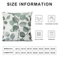 thumbnail image 6 of Nawypu Spring Summer Pillow Cover - Green Watercolor Eucalyptus Leaf Botanical Cushion Case, Nature-Inspired Home Decor, Ideal for Spring and Summer Sofa Accent,2 Pcs, 6 of 6
