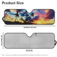 thumbnail image 7 of Uorisanigo Windshield Sun Shade Foldable Sunshade Aluminum Foil Colorful Sunset Palm Tree Sun Visor Shield for 2018-2024 2025 Jeep Wrangler JL / 2020-2024 Jeep Gladiator JT, 7 of 7