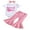 Sweet One-Flare Pants Set, variant on Toddler Baby Girls Birthday Outfits Sweet One Romper Shirts Doughnut Shorts/Flared Pants Set