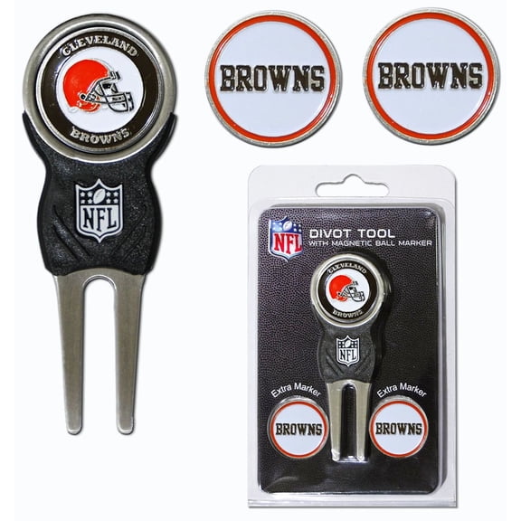 Cleveland Browns Official NFL Divot Tool Ball Marker by Team Golf 30745
