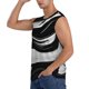 thumbnail image 3 of Balery Abstract Black White Swirls Camisetas sin mangas para hombre, absorbe la humedad y protege contra el mal olor.-XX-Large, 3 of 7