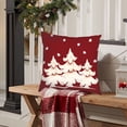 thumbnail image 6 of Chmadoxn Christmas Pillow Covers, 18x18 Inch Christmas Tree Decorative Throw Pillows Winter Christmas Decor for Home Couch, Merry Christmas Holiday Pillowcases, Xmas Trees Deer Decorative, 6 of 6