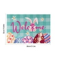 thumbnail image 3 of HongHeng Easter Door Mat for Front Door, Easter Decorations Easter Bunny Eggs Welcome Doormat Non-Slip Washable Happy Easter Outdoor Mat Entry Rug for Indoor Outdoor 19 x 31 Inch, 3 of 6