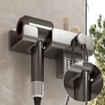 thumbnail image 6 of Hair Dryer Holder, Wall Mounted Folding Organizer, No Drilling Adhesive Installation, for Bathroom Vanity and Bedroom Storage, Homeowners and Renters, 6 of 8