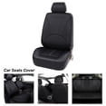 thumbnail image 1 of Fundas de Asiento de Cuero PU Yotijar Impermeable Negro 2 Piezas, 1 of 10