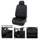 thumbnail image 1 of Fundas de Asiento de Cuero PU Yotijar Impermeable Negro 2 Piezas, 1 of 10
