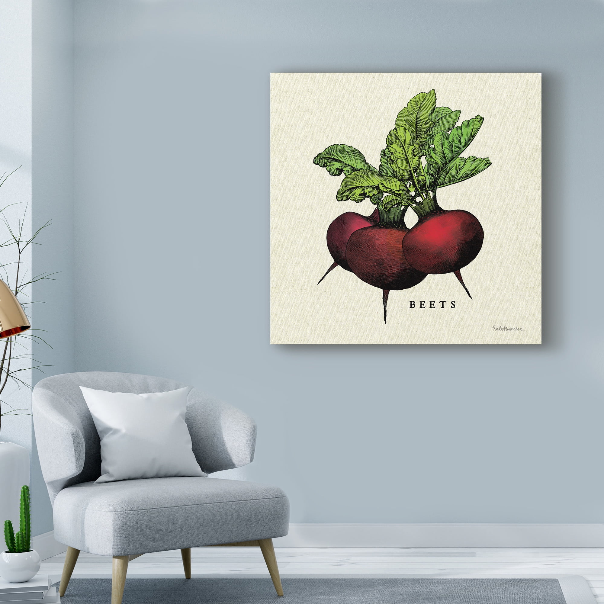 Trademark Fine Art 'Linen Vegetable I v2' Canvas Art by Studio Mousseau