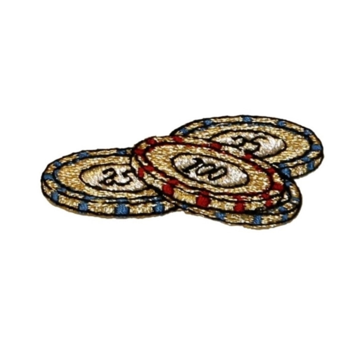 Id 0079a pile of poker chips patch casino chips embroidered iron on Id 0079a pile of poker chips patch casino chips embroidered iron on