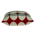 thumbnail image 4 of 20" x 7" x 20" Transitional Gray And Red Pillow Cover With Poly Insert, 4 of 4