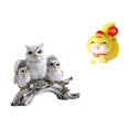 thumbnail image 6 of CarpNettore Modern Animal Owl Sculpture and Cartoon Snake Resin Figurine Tabletop Ornament for Living Room Office Bedroom Shelf Cabinet Decor Housewarming Gift, 6 of 8