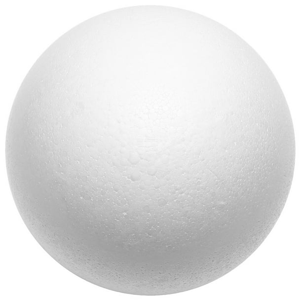 Bola de espuma blanca para manualidades, bola hueca, bola de espuma redonda sin pintar, suministro para manualidades