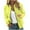 Light Yellow, variant on Women's Casual Bomber Jacket Long Sleeve Zip Up Outerwear Loose Fit Stylish Plain Coat For Spring Autumn Daily Wear