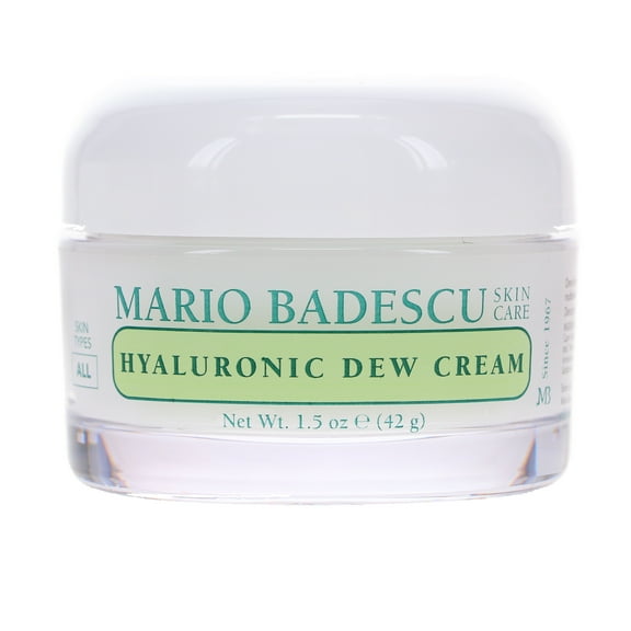 Mario Badescu Hyaluronic Dew Cream, Light Weight Facial Moisturizer Skin Care, 1.5 oz