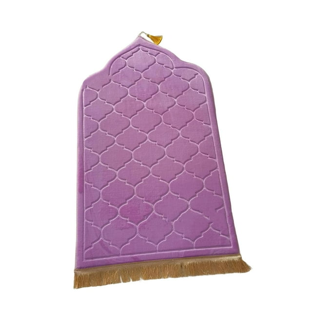 Flannel Prayer Rug Travel Mat Portable Worship Mat Irregular Blanket for Cafe Taro