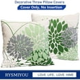 thumbnail image 5 of Decorative Throw Pillow Covers Set of 2 Sage green Pillow Covers 22x22 inch Throw Pillow Cases Linen Square Pillow Case,Farmhouse Outdoor Modern Floral Pillow Covers for Couch Sofa Living Room, 5 of 6