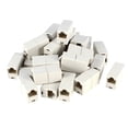 thumbnail image 1 of Grey White Double Connector RJ45 F/F Modular Network Coupler Adapter 20 Pcs, 1 of 6