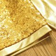 thumbnail image 6 of Hansber Kids Girls Hip Hop Jazz Dance Outfit Sparkly Sequin Crop Top with Leggings Figure Skating Training Suit Gold 16, 6 of 7