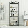thumbnail image 3 of 6 Tier Bookshelf, Tall Bookcase, Modern Book Shelves Organizer, Bookshelves for Bedroom, Living Room and Home Office, Black, 3 of 6
