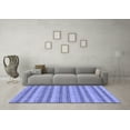 thumbnail image 3 of Ahgly Company Indoor Rectangle Oriental Blue Modern Area Rugs, 8' x 10', 3 of 4
